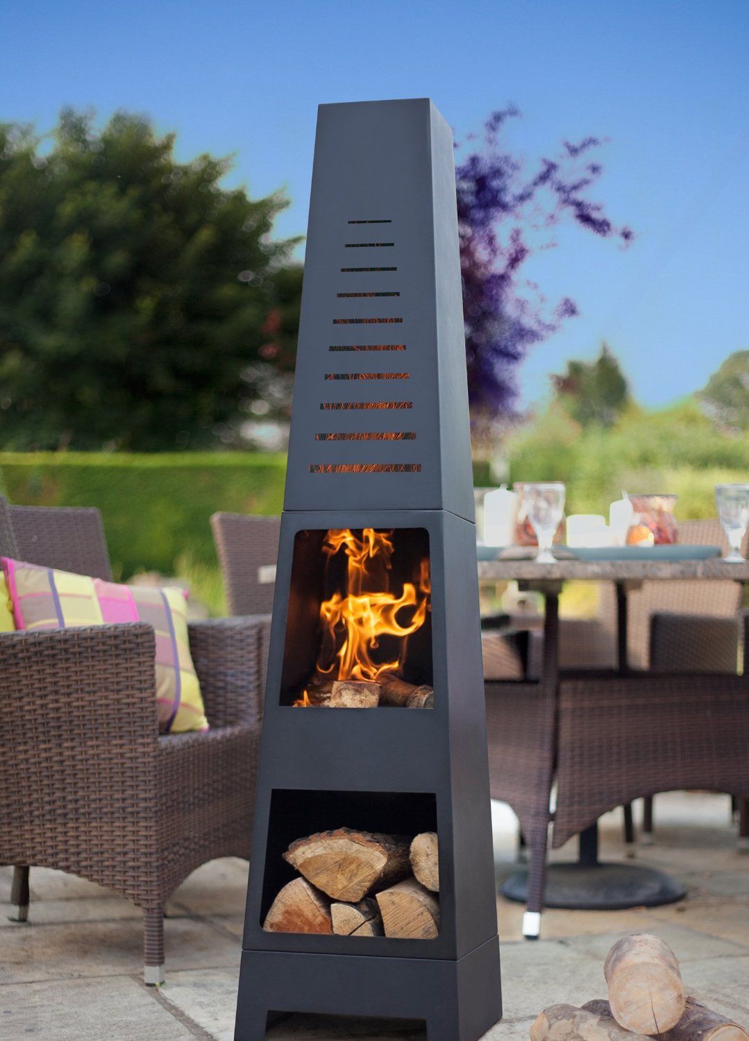 Amazon La Hacienda US Skyline Chimenea with Log 7e0d64a2b00f2b b0a6f56eaffc