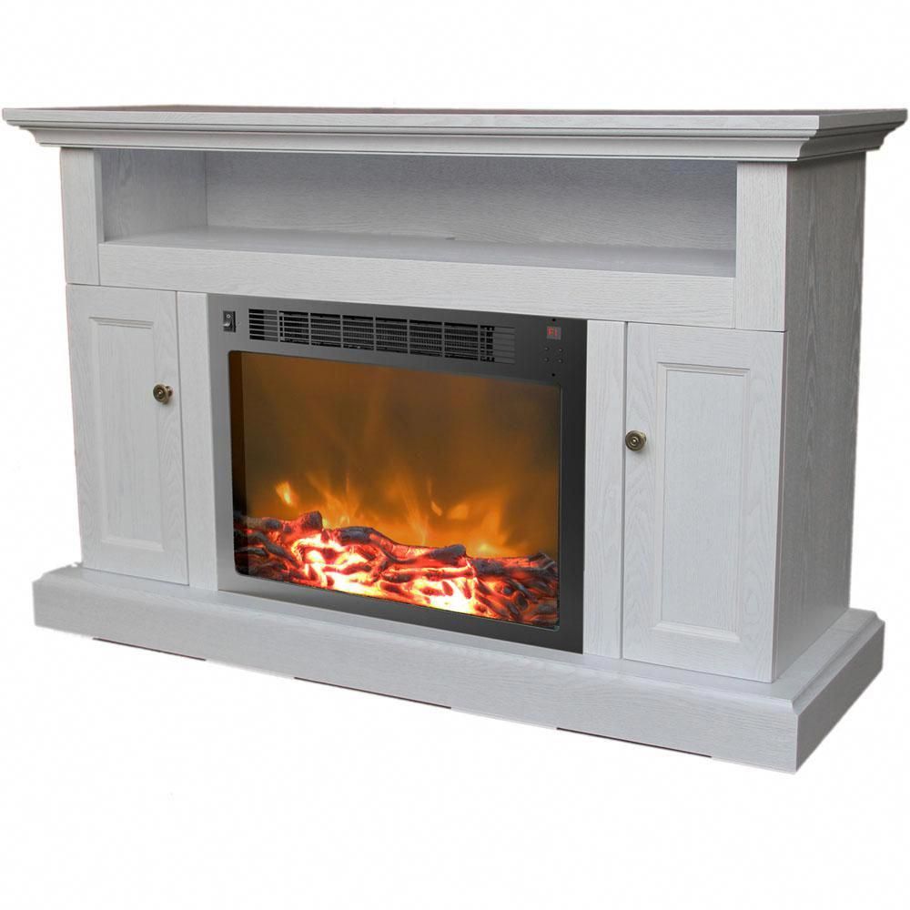 Fireplace Logs Amazon Lovely sorrento 47 In Electric Fireplace In White