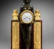 Fireplace Mantel Clock Lovely Mesnil An Empire Pendule   L Egyptienne Movement by Mesnil