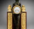 Fireplace Mantel Clock Lovely Mesnil An Empire Pendule   L Egyptienne Movement by Mesnil