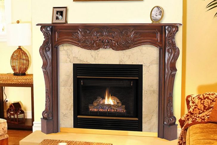 Fireplace Mantel Kits Lovely Cortina 48 In X 42 In Wood Fireplace Mantel Surround