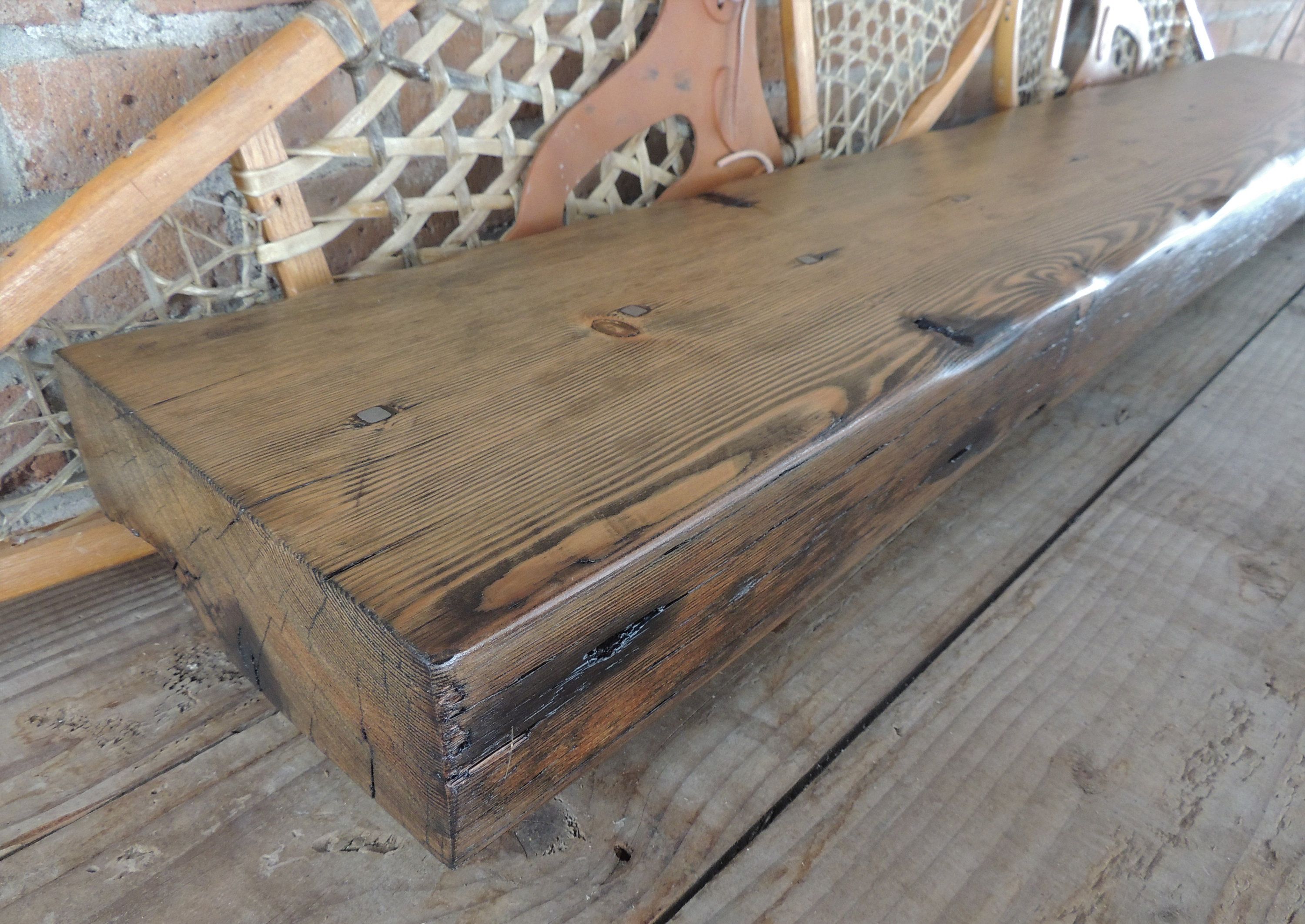 Fireplace Mantel Legs Awesome Reclaimed solid Wood Fireplace Mantel 65" X 10" X 4" Cedar