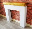 Fireplace Mantel Legs Beautiful Details About Modern Chunky Fire Surround Light Oak Sleeper