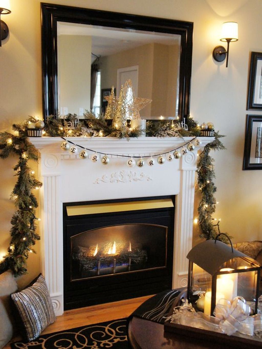 Fireplace Mantel Lighting Fresh 20 Easy Diy Fireplace Christmas Decoration Ideas
