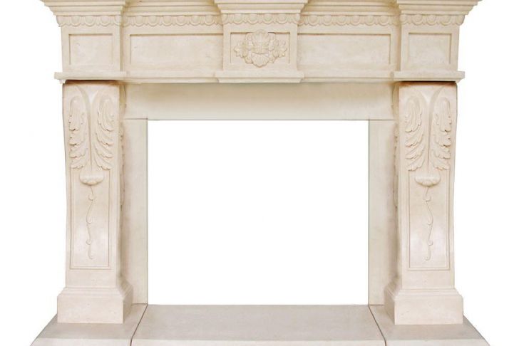 Fireplace Mantels Home Depot Elegant President Series Oxford 52 In X 62 In Cast Stone Mantel