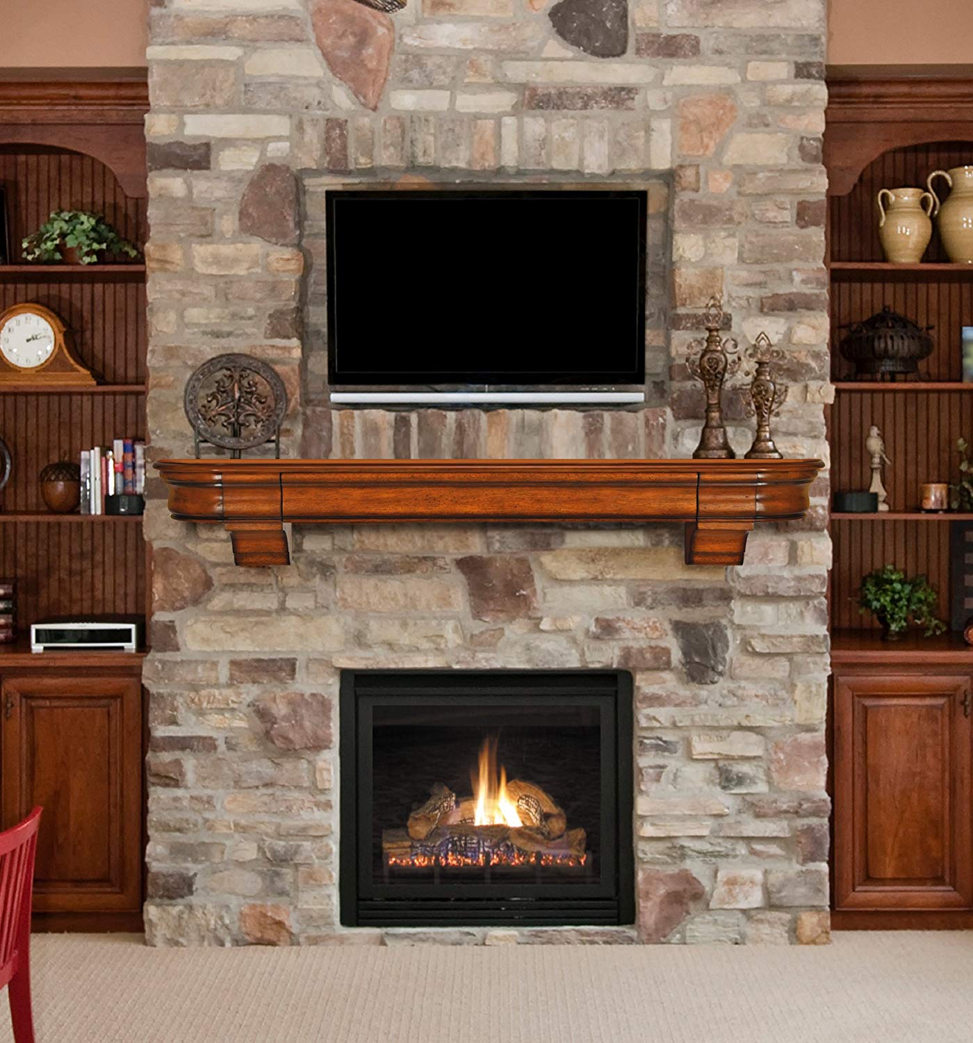 Fireplace Mantels with Hidden Storage Awesome Pearl Mantels 415 60 Abingdon Wood 60" Fireplace Mantel Shelf Unfinished