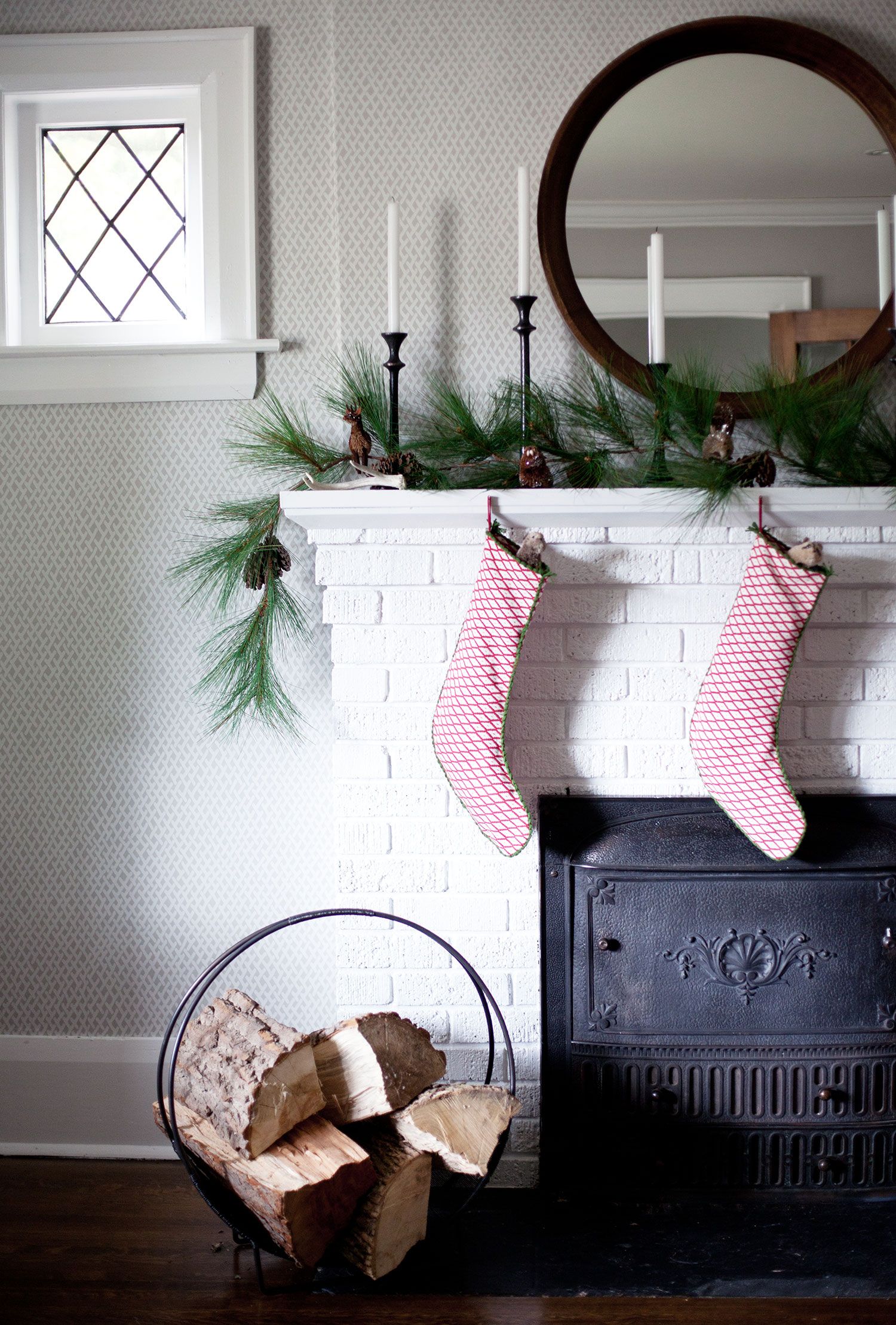 Fireplace Mantels with Hidden Storage Best Of Christmas Mantel Decor 3 Ways Shop the Look