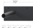 Fireplace Mantels with Hidden Storage Elegant 70" Long X 3" Thick Super Duty Steel Hidden Mantel Hardware for 72 to 81 Inch Mantel Manufactured In Usa