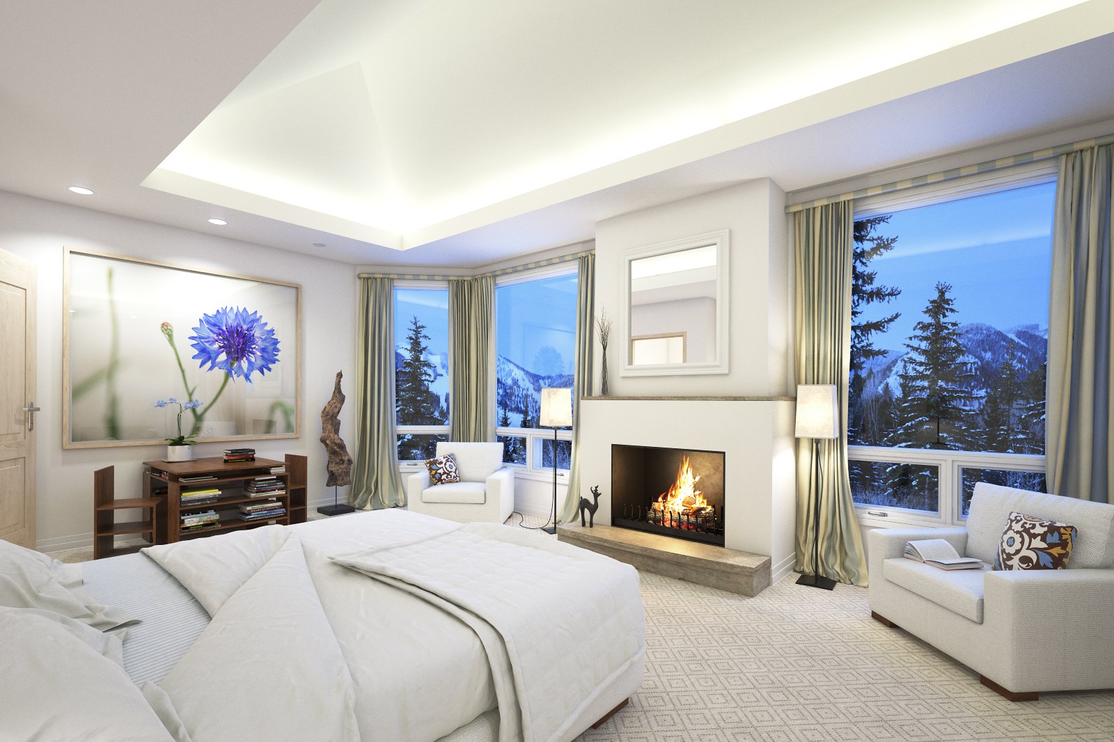 Making of a bedroom with fireplace Tip of the Week nr AI35 007 PP 445