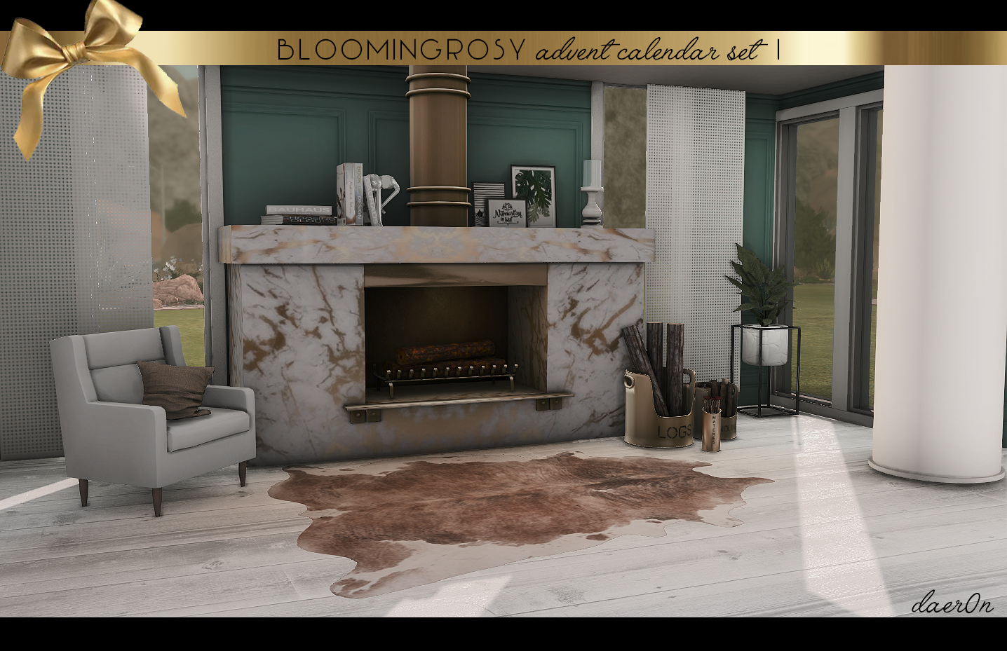 Fireplace Mesh Screen Curtain Best Of Ts4 Rustic Fireplace Accessories by Daer