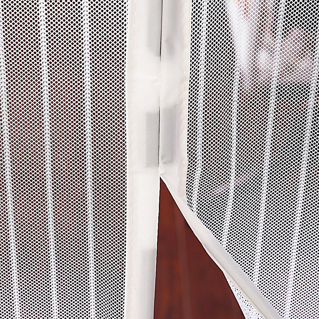 Fireplace Mesh Screen Curtain Unique White Magnetic Screen Door Heavy Duty Mesh Screen Full Frame Velcro Keep Bugs