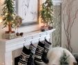 Fireplace ornaments Luxury 53 Wonderfully Modern Christmas Decorated Living Rooms