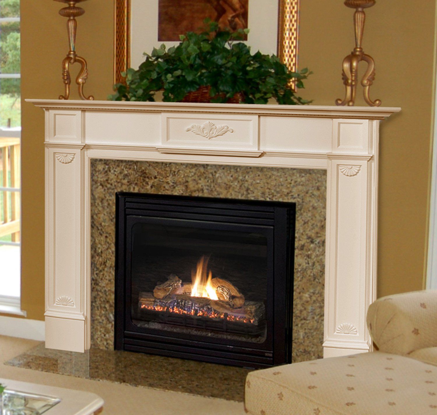 Ivory Cassatt Carved Infrared Fireplace e3b8f383db2bdf2f394d8e79dd15e942