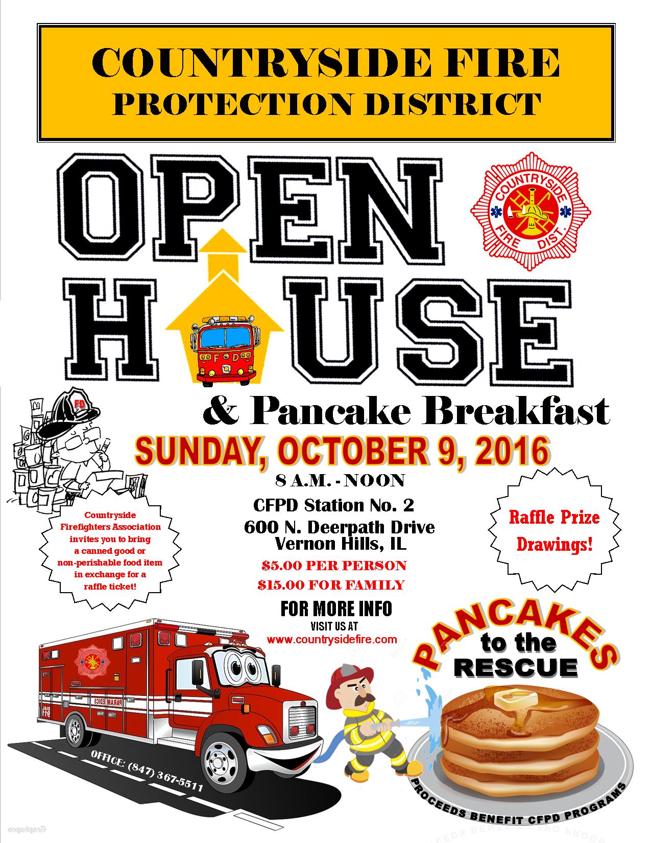 Pancake Breakfast & Open House 2016 Pancake Breakfast Flyer