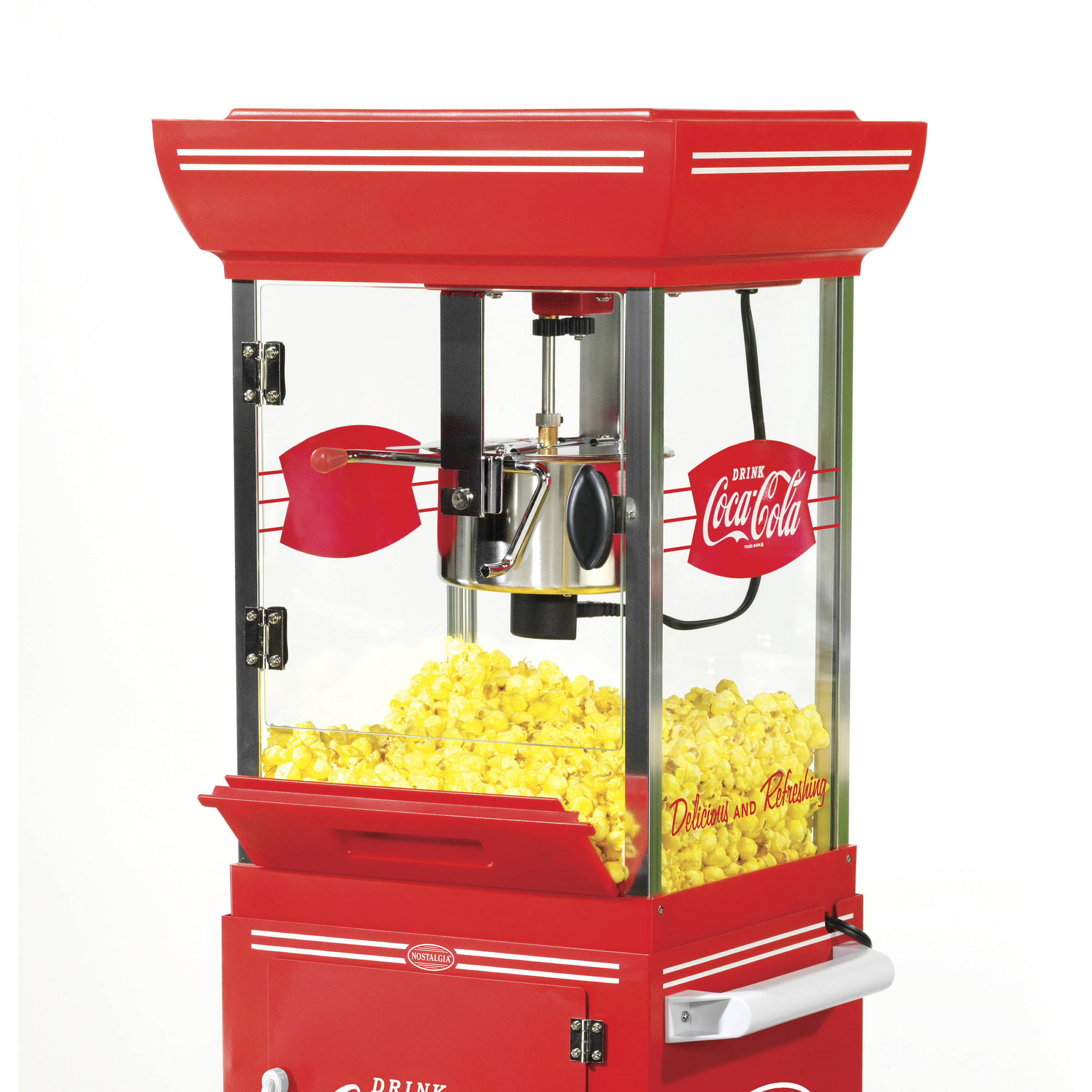 Fireplace Popcorn Popper Awesome Nostalgia Ccp399coke Coca Cola 2 5 Ounce Popcorn Cart 48 Inches Tall