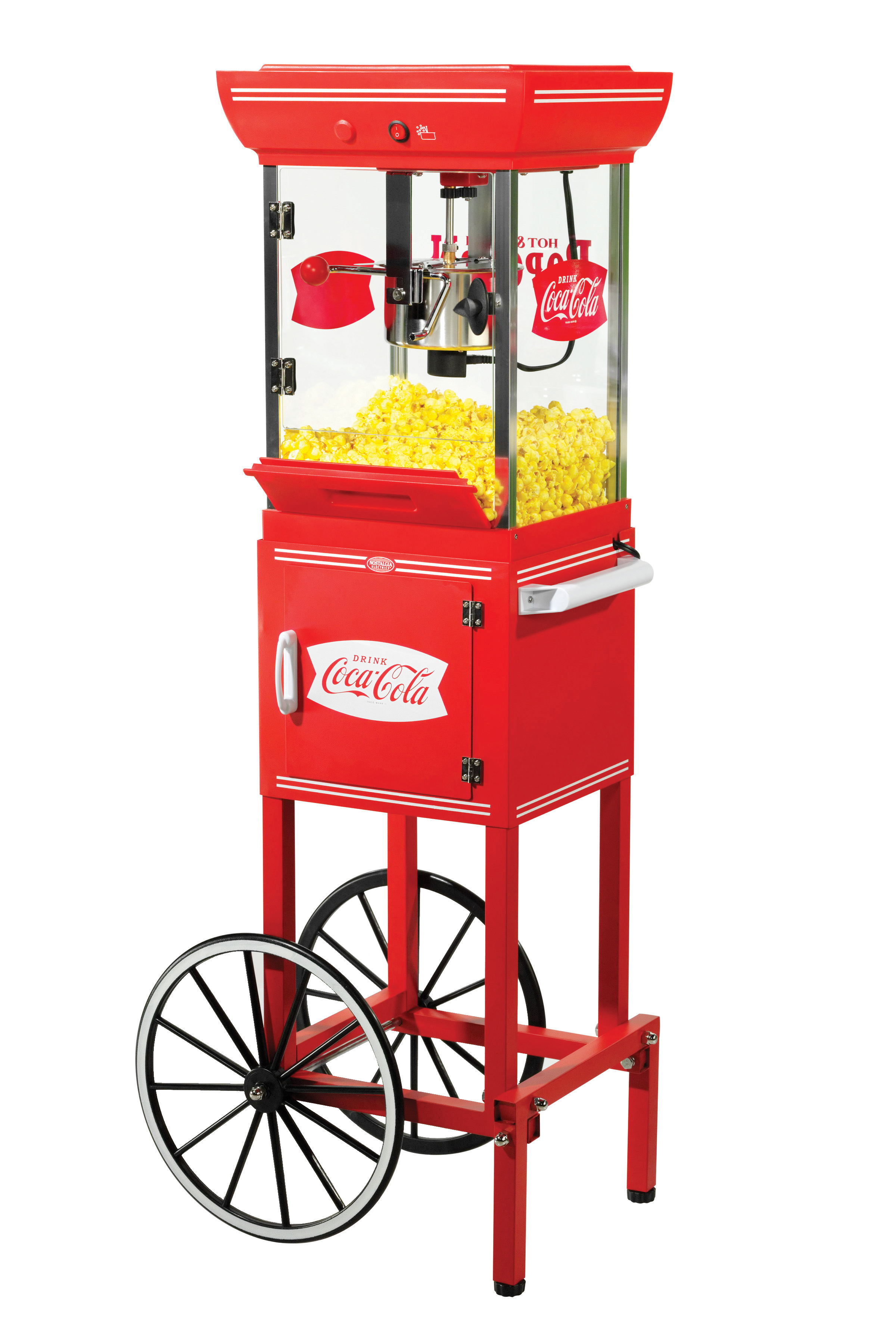 Fireplace Popcorn Popper Luxury Nostalgia Ccp399coke Coca Cola 2 5 Ounce Popcorn Cart 48 Inches Tall