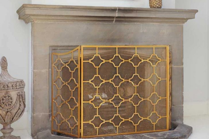 Fireplace Protector Elegant Bronze Mesh Fireplace Guard Gold Fireplace Screen French