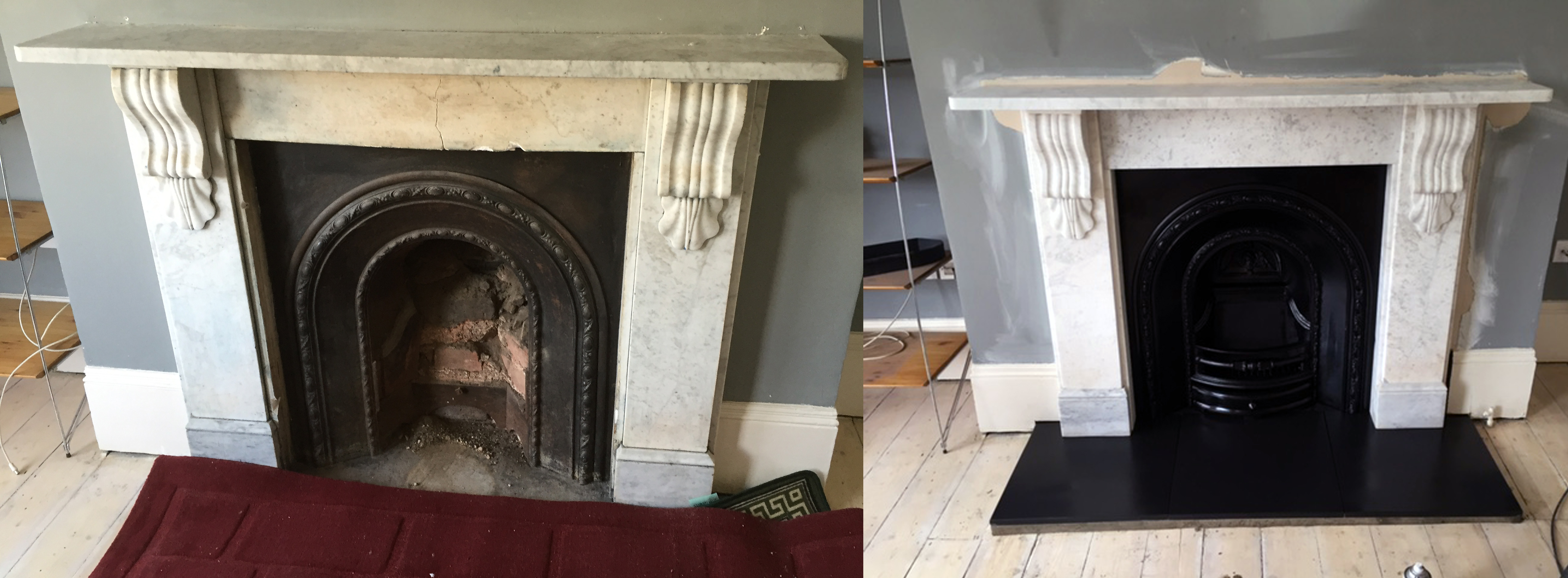 Fireplace Restoration New Well Known Fireplace Marble Surround Replacement &ec98