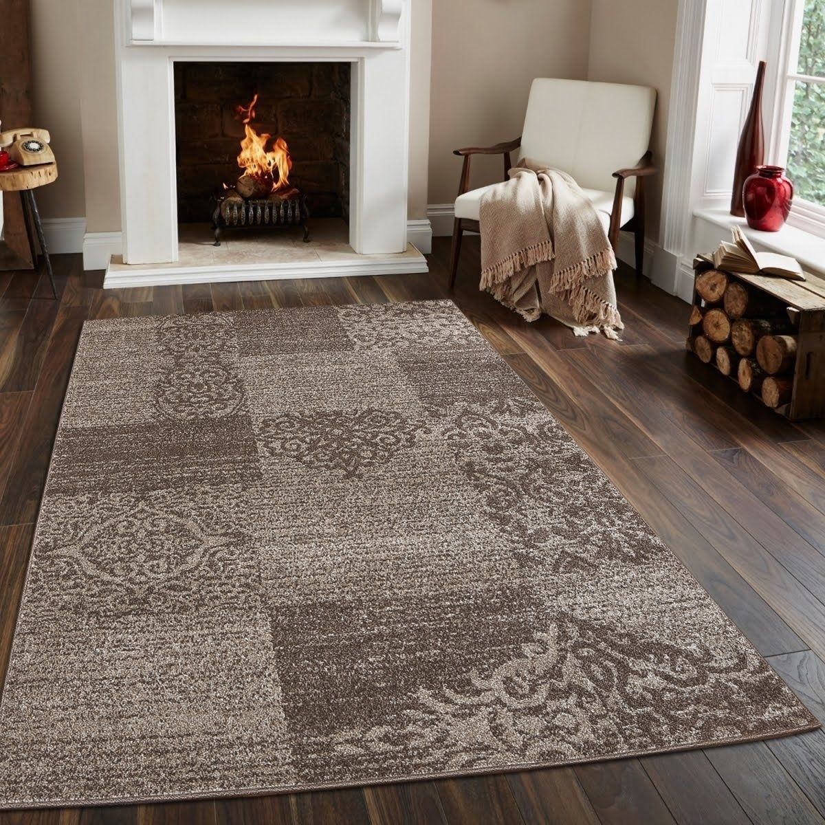 Fireplace Rugs Amazon Best Of Jena Wave area Rug Mnc 200 Brown 8 X 10 8 X 10 Brown