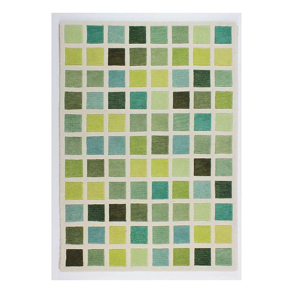 Green Cubism Wool Rug Dunelm 07 å°æ¯¯ 8daa0d2ed8249e d2cfad914f2e