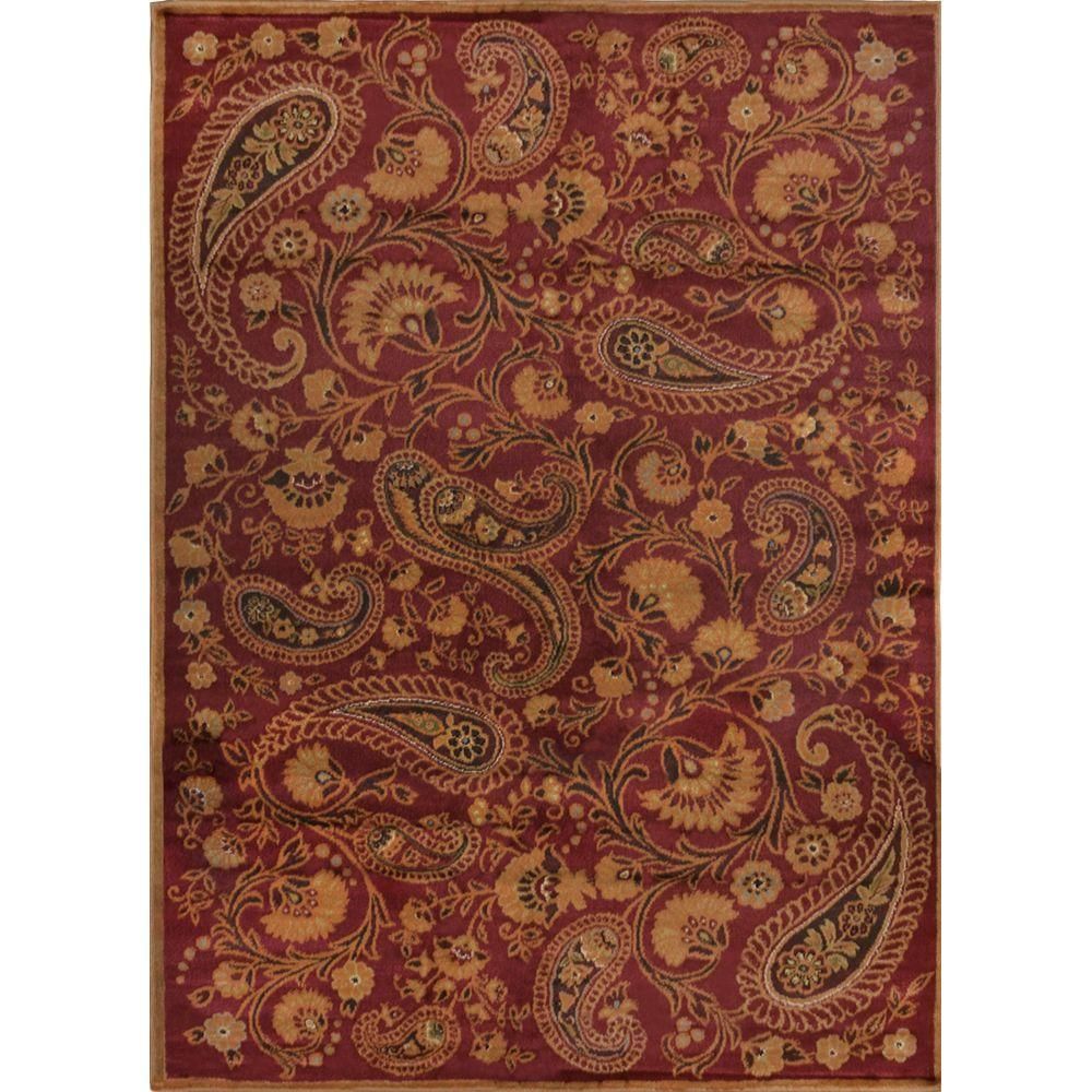 Fireplace Rugs Lowes Best Of Main Space Rug Idea Home Dynamix Paisley Red 7 Ft 8 In X