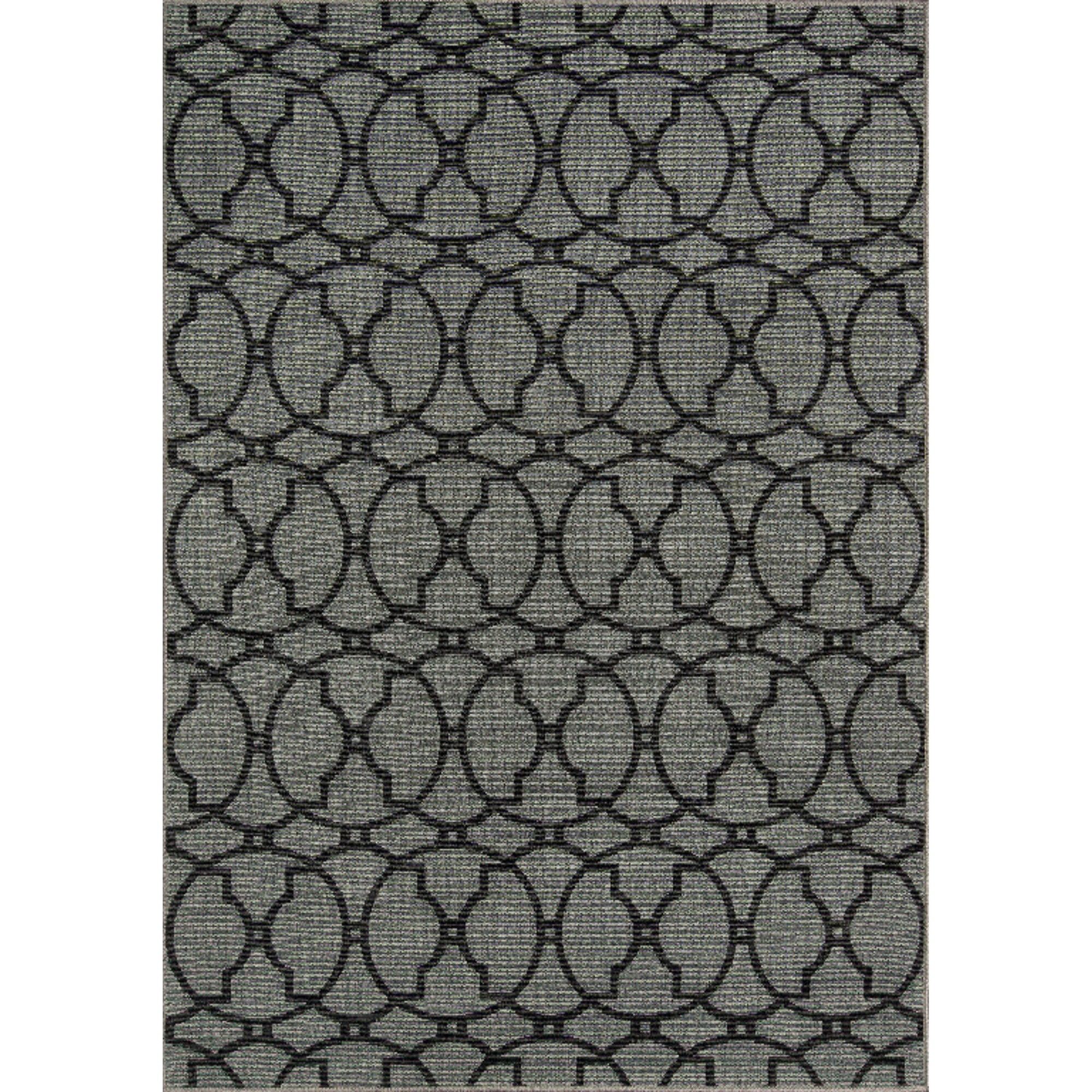 Rich Charcoal Grey Indoor Outdoor Calypso Area Rug 7 10 a169dea05edbe74e194c0315d57eee56
