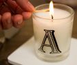 Fireplace Scent Elegant Hand Poured Alphabet Scented Candle