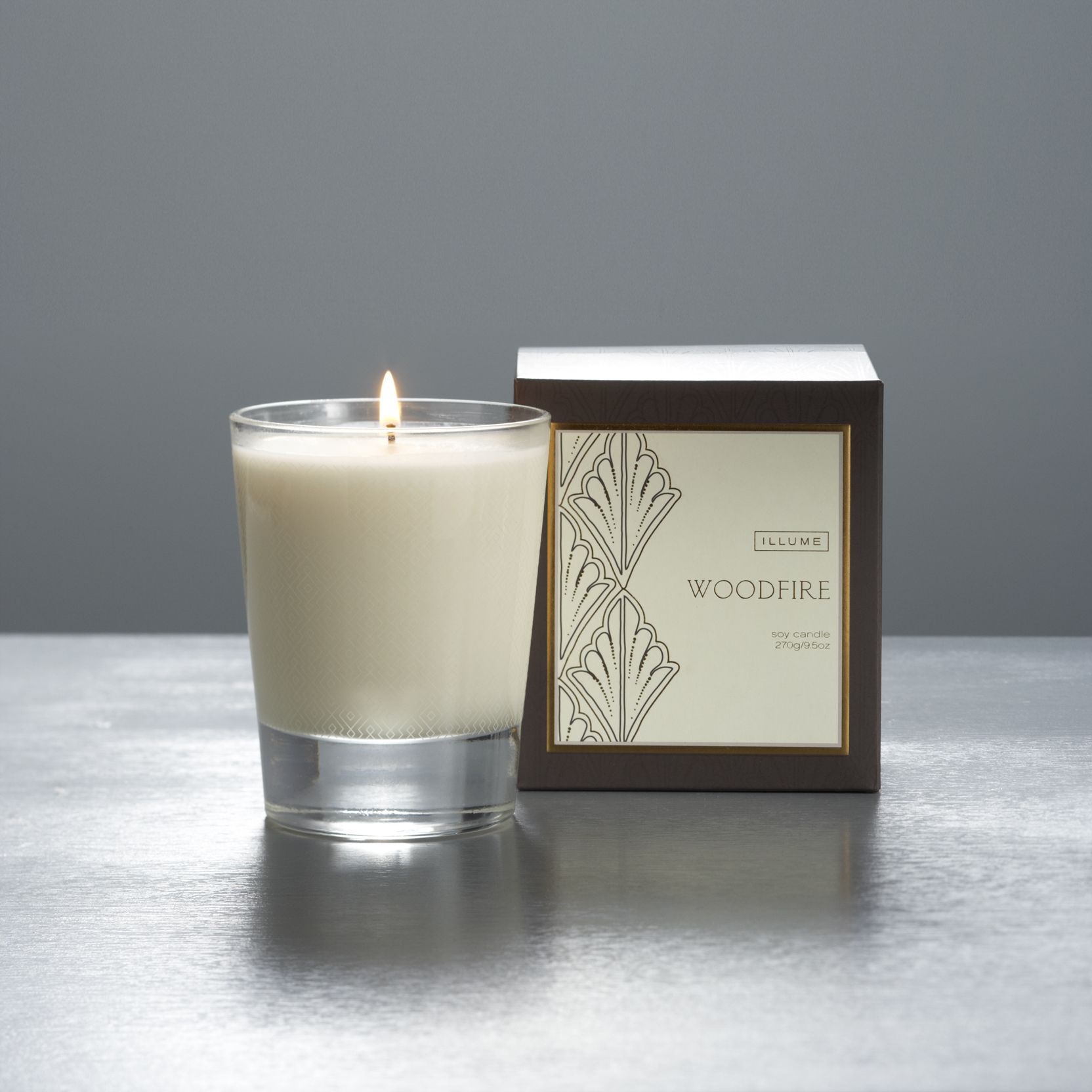 Fireplace Scent Luxury Woodfire Boxed Candle by Illume for Me