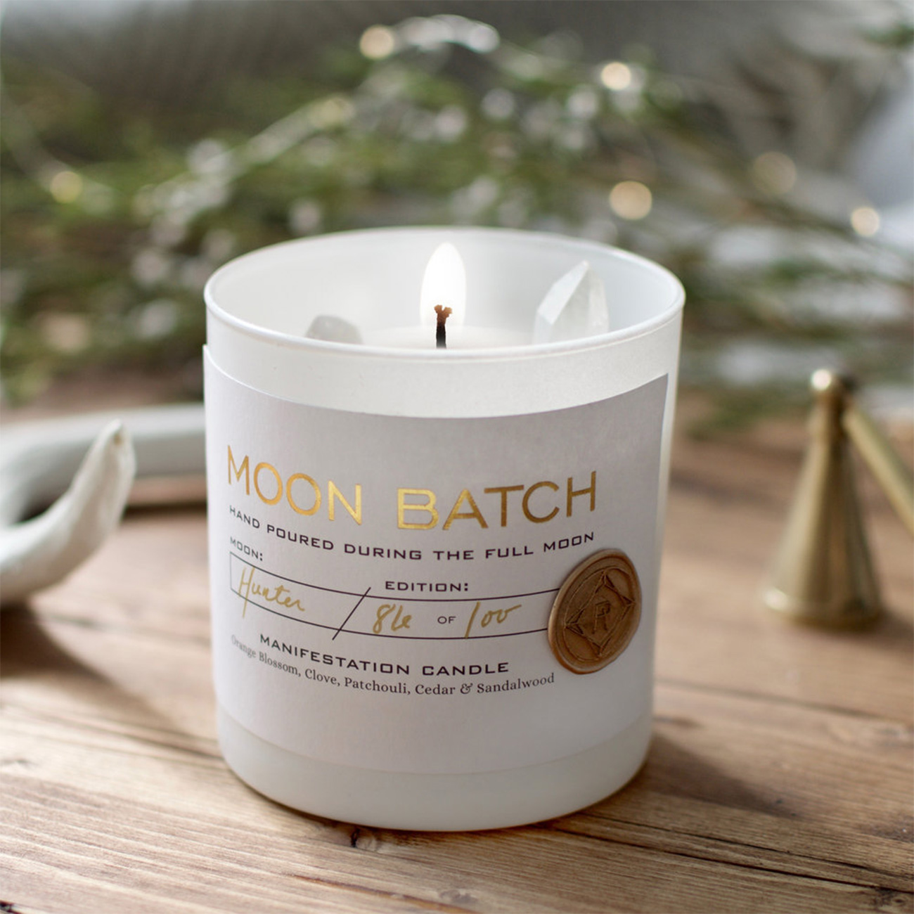 Fireplace Scent New Moon Batch Candle Full Moon Blend