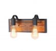 Fireplace Sconce Lighting Inspirational Lnc 2 Light Black Rustic Vanity Lighting Wood Wall Sconce