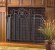 Fireplace Screen Material Best Of Details About Tuscan Design Fireplace Screen Black Folding