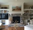 Fireplace Side Cabinets Beautiful Gas Fireplace with Stacked Stone Pieced Hearth Corbels