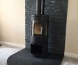 Fireplace Slate Fresh Morso 6143 with Slate Hearth and Slate Wall Cladding