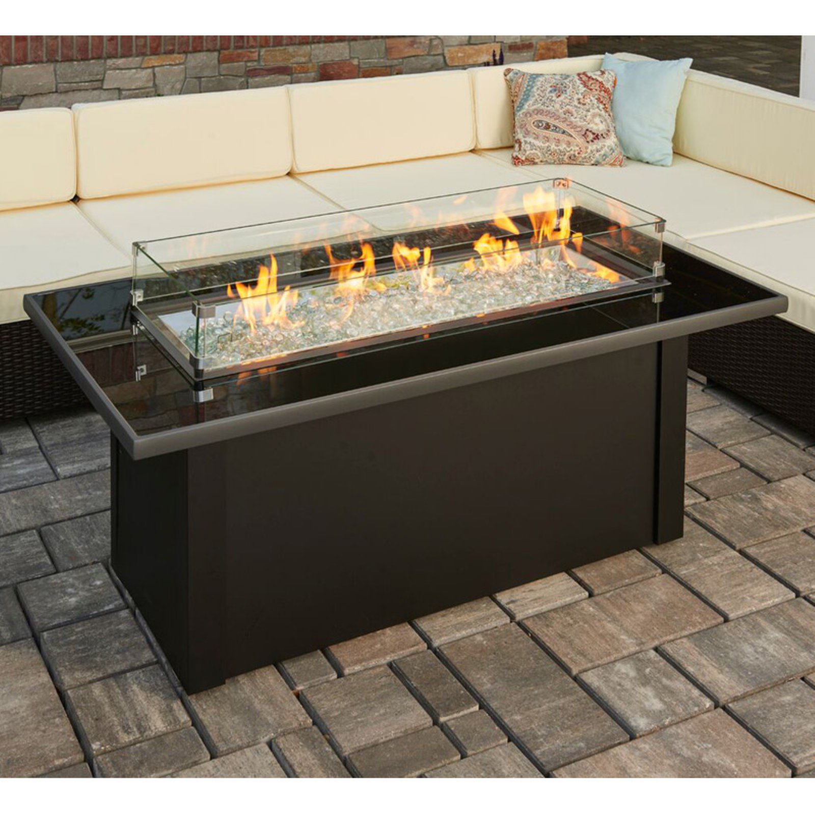Fireplace Spark Guard Elegant Outdoor Greatroom Monte Carlo 59 3 In Fire Table with Free Cover