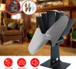 Fireplace Starter Logs New 2 Blade Stove Fan Quiet Heat Powered Wood Log Burner Fan Eco Heat Circulation for Fireplaces thermoelectric Ecofan