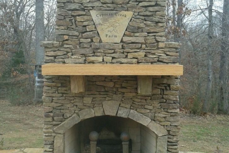 Fireplace Starter Logs New Fireplace with Cypress Wood Mantle and Custom Stone Plaque