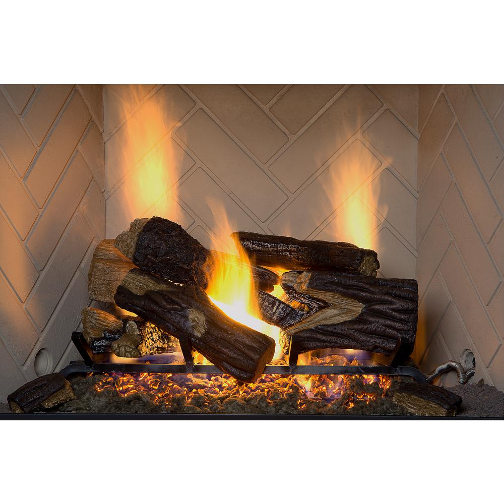 Electric Fireplace Logs Fireplace Logs The Home Depot emberglow vented gas fireplace logs bro24dbrnl 60dc 64 1000