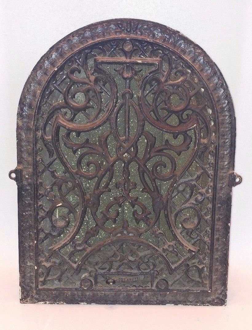 Fireplace Summer Cover Luxury Antique Tuttle & Bailey Ny tombstone Cast Iron Vent Grate