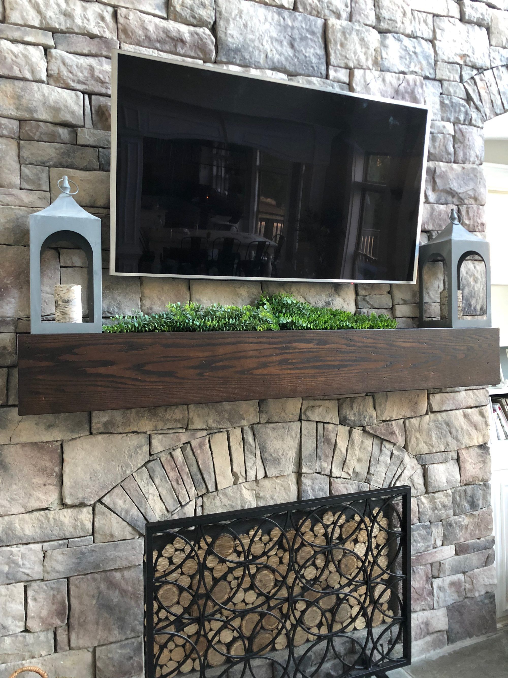 Fireplace Mantel Makeover Bower Power 2c0da3eadd7f66def6dd3b4f9a19eee1