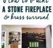 Fireplace Surround Cabinets Awesome Goodbye Brown… Our Black Painted Fireplace Via