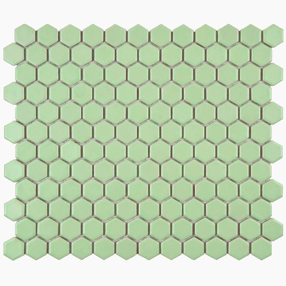 Fireplace Tile Home Depot Inspirational Merola Tile Metro Hex Matte Light Green 10 1 4 In X 11 3 4 In X 5 Mm Porcelain Mosaic Tile 8 56 Sq Ft Case