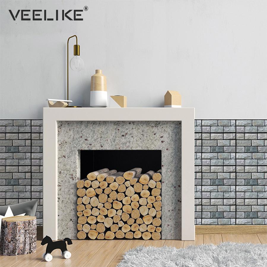 Fireplace Tile Stickers Best Of 3d Waterproof Self Adhesive Wallpaper for Living Room Bedroom Brick Wallpaper for Kitchen Backsplash Tiles Bathroom Home Decor Beautiful Wallpaper