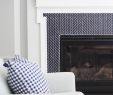 Fireplace Tile Surround New Navy Gingham Pillow Beautiful Design