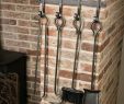 Fireplace tool Set with Log Holder Fresh Wall Fireside Accessories Panion Set