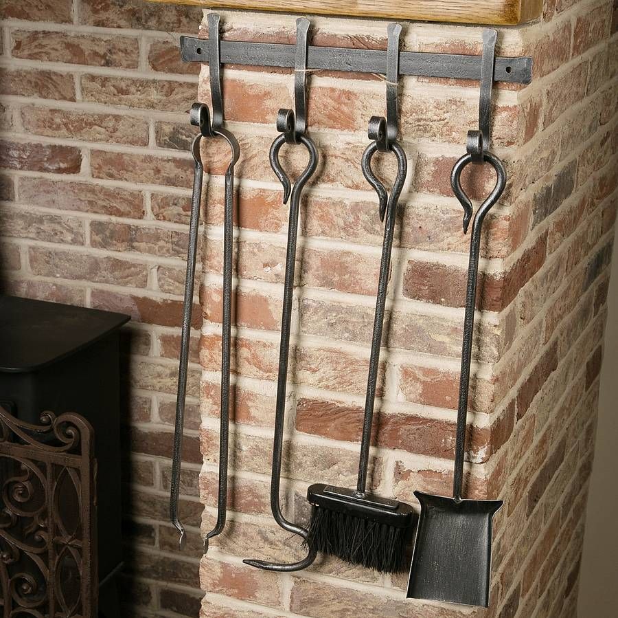 Fireplace tool Set with Log Holder Fresh Wall Fireside Accessories Panion Set