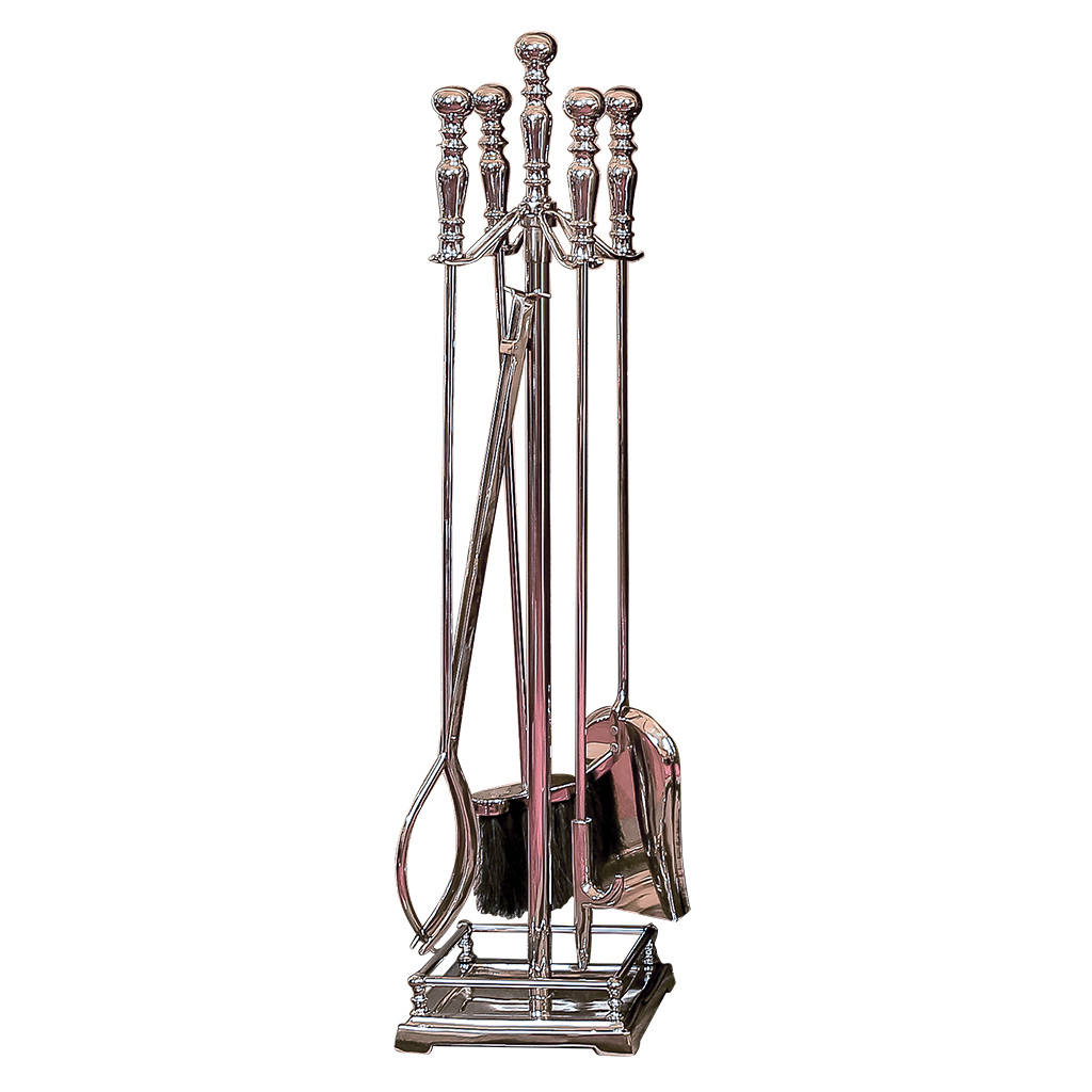 Fireplace tool Stand Unique Greenwich Mirrored Traditional Fireside Panion Set