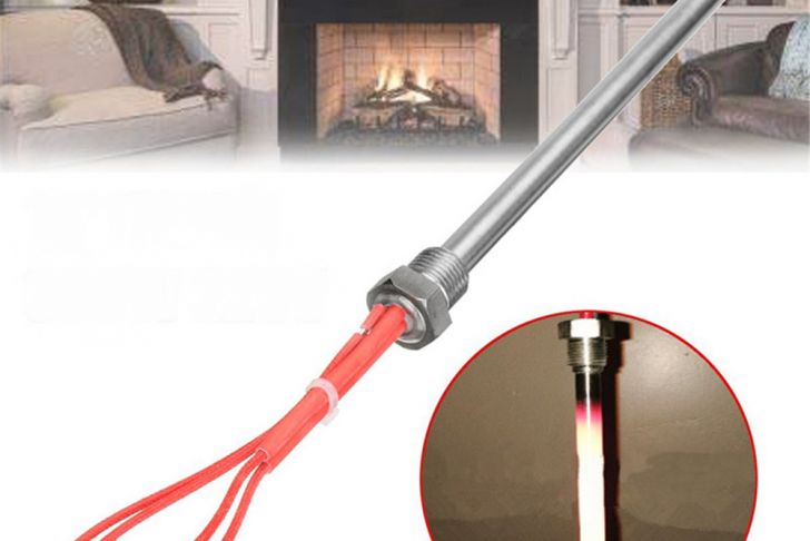 Fireplace Tubes Unique 300w 220v 140x10mm Igniter Hot Rod Heating Tube Ignitor Starter for Fireplace Grill Stove Part