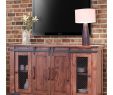 Fireplace Tv Stand Barn Door Awesome Parota Rustic 60" Tv Stand W Cabinet Doors