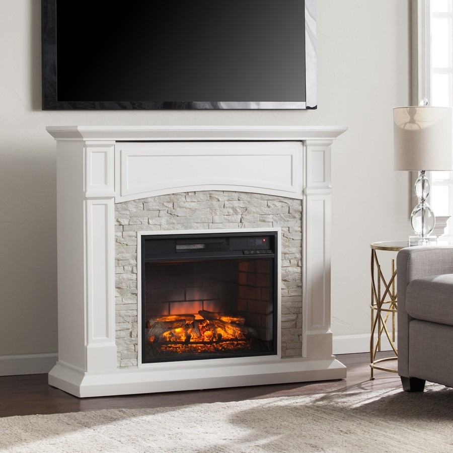 Fireplace Tv Stand Lowes Awesome All White Electric Fireplace