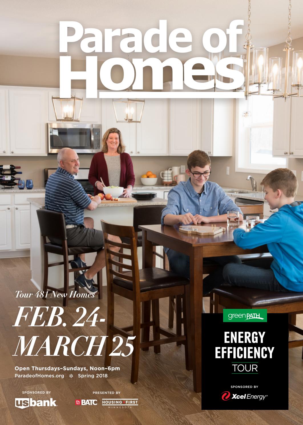 2018 Spring Parade of Homes SM guidebook by Housing First page 1